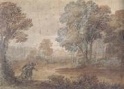 Claude Lorrain Landscape with Tobias and the Angel (mk17) Sweden oil painting artist